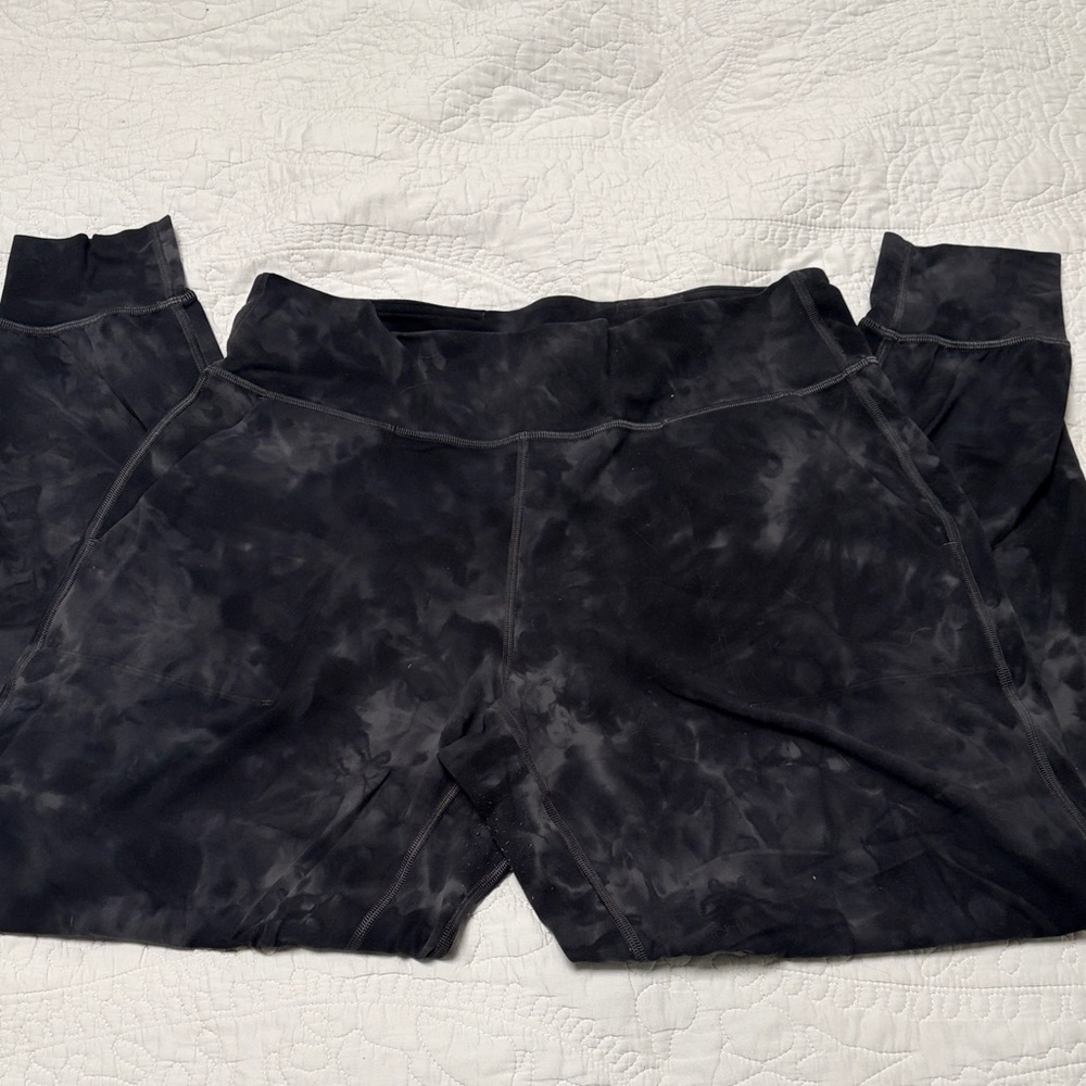 lululemon Align High Rise Jogger Full length Diamond dye pitch sz 12